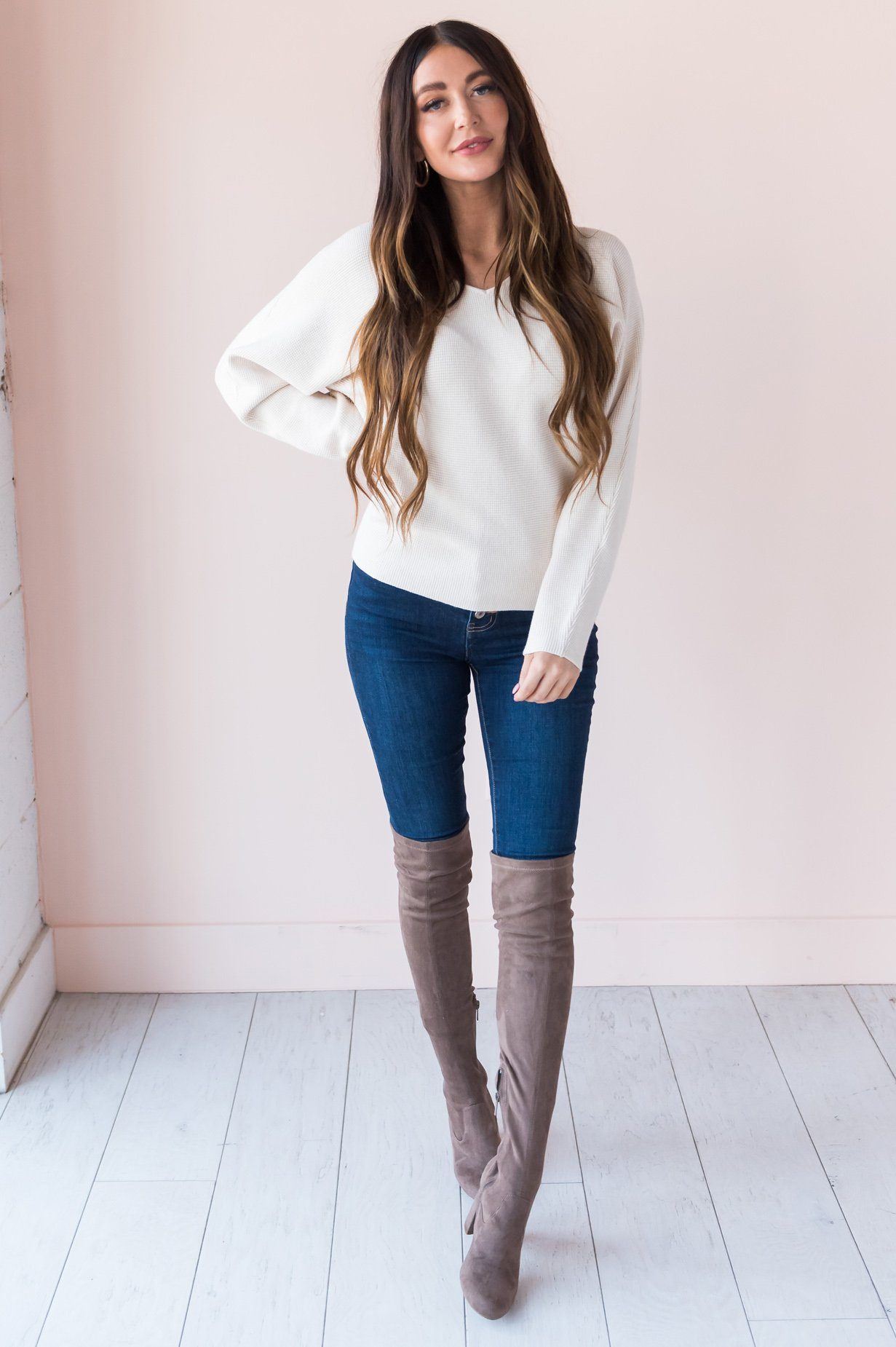 The Simple Hello Modest Sweater