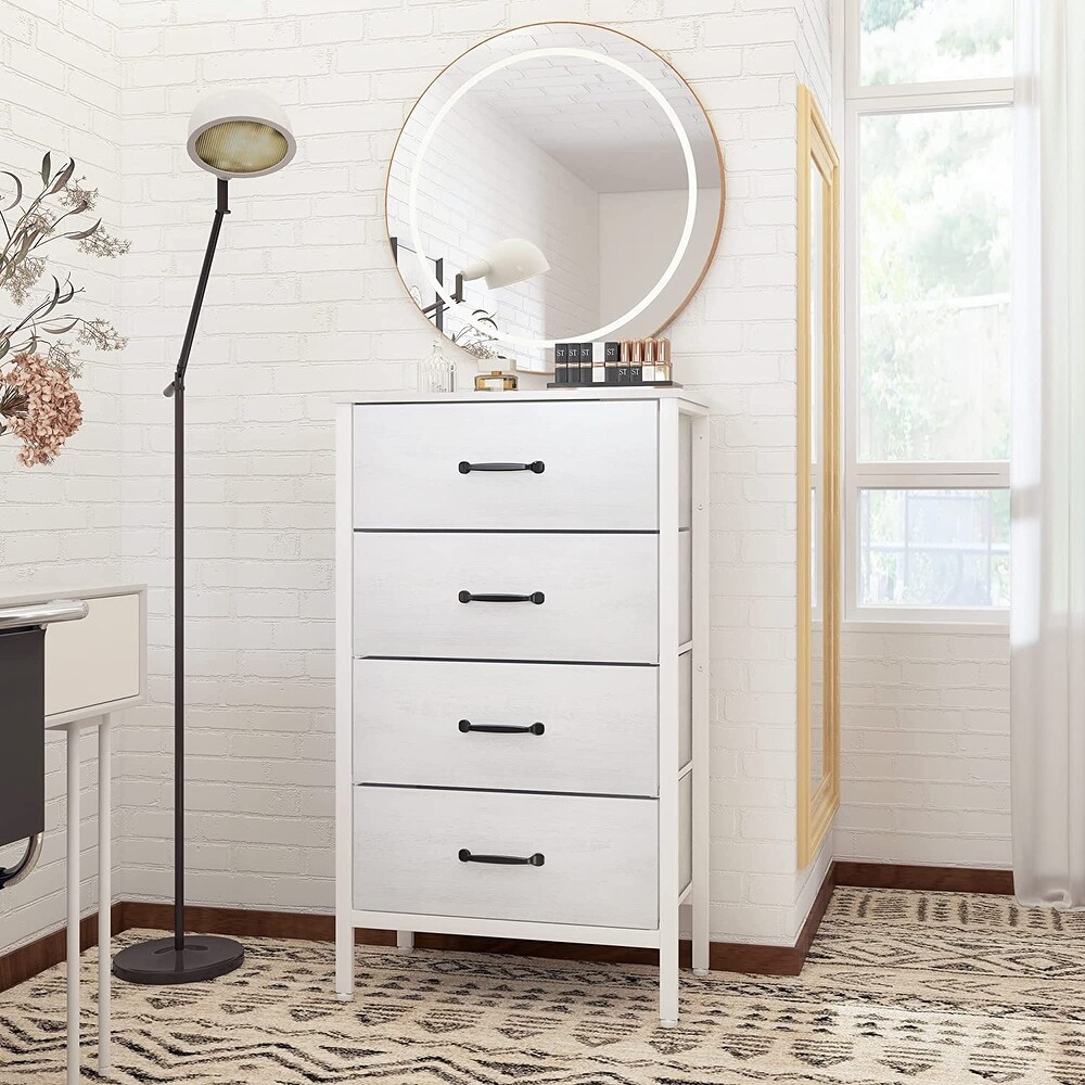 White Dresser with 6 Drawers  Wide Dresser for Bedroom and 50\