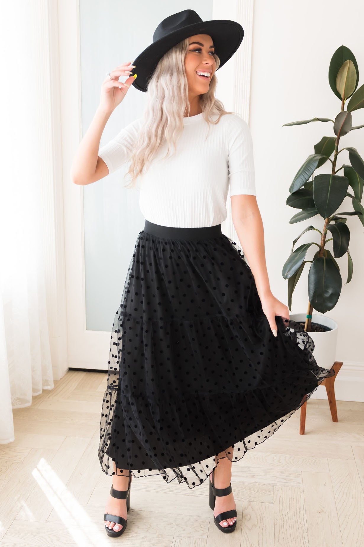 Twirling Beauty Modest Tulle Skirt