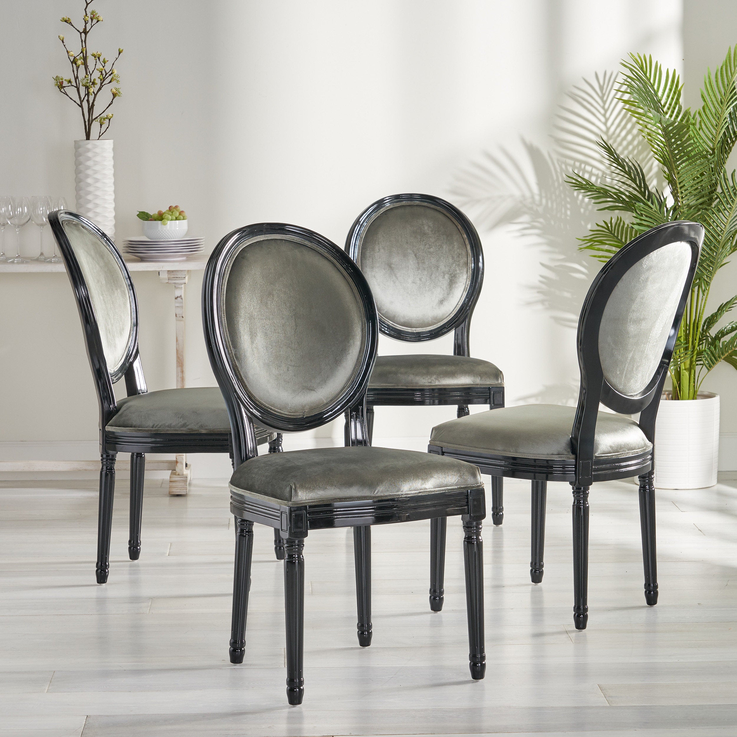 Lariya French Country Dining Chairs (Set of 4)