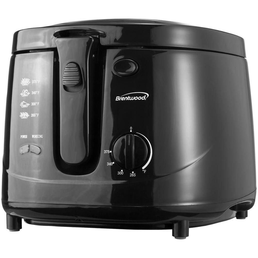 Brentwood Appliances 2.6 qt. Black Electric Deep Fryer DF-725