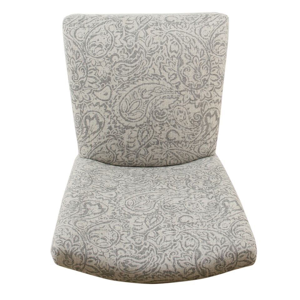 HomePop Parsons Dining Chair   Gray Floral (set of 2)