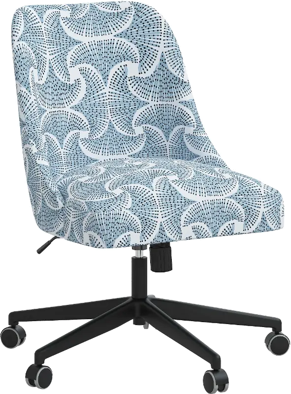 Spencer Sea Fan Blue Office Chair - Skyline Furniture