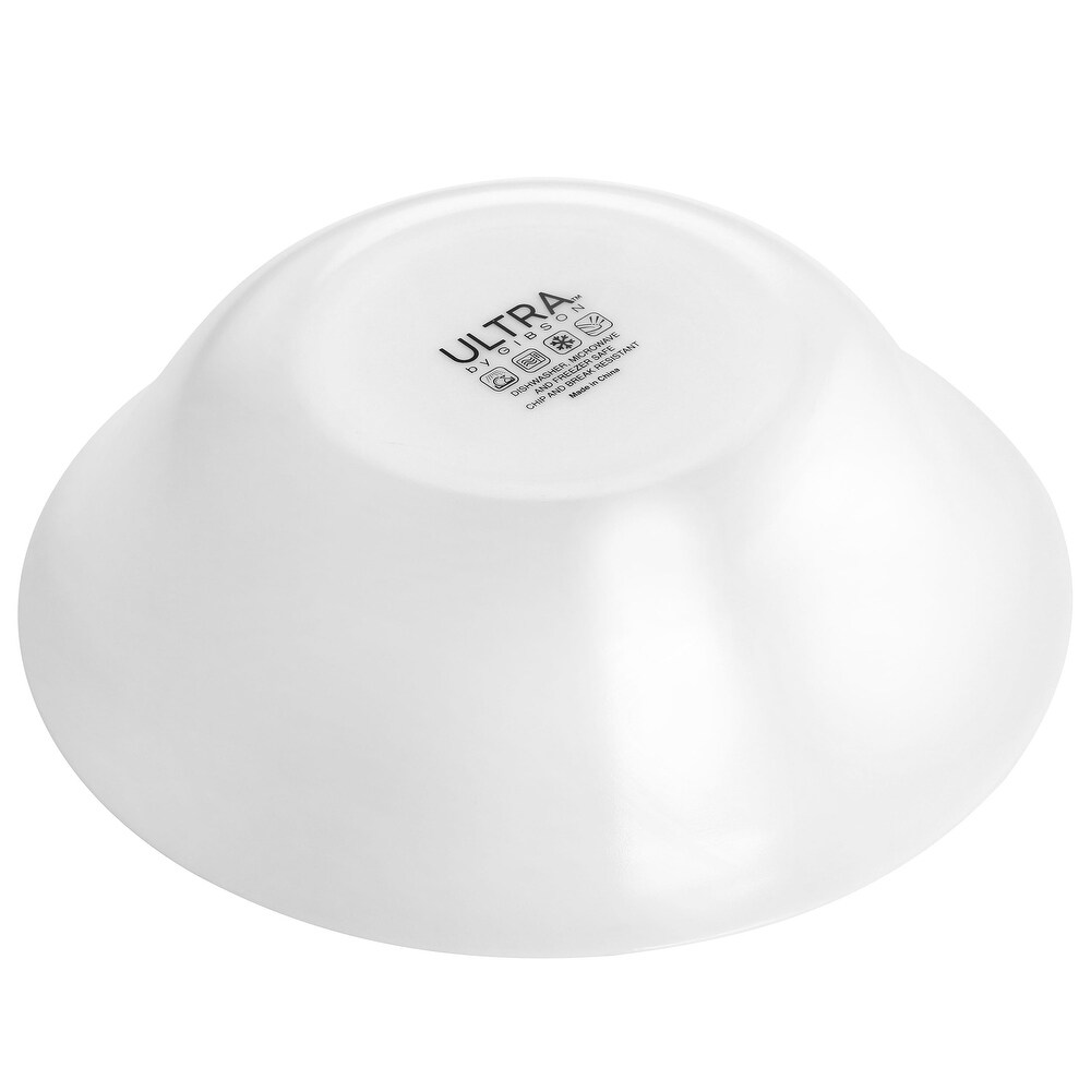 2 Piece 46 Ounce Tempered Opal Glass Serving Bowl Set
