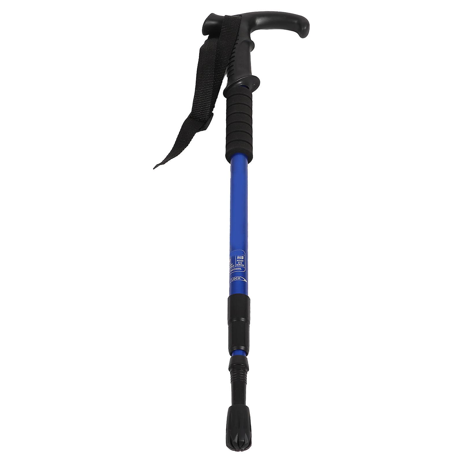 Hiking Pole Shock Resistant Ultralight 3 Sections Walking Stick With Adjustable Height