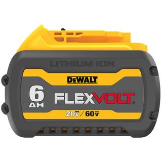 DW FLEXVOLT 20V60V MAX Lithium-Ion 6.0Ah Battery Pack DCB606