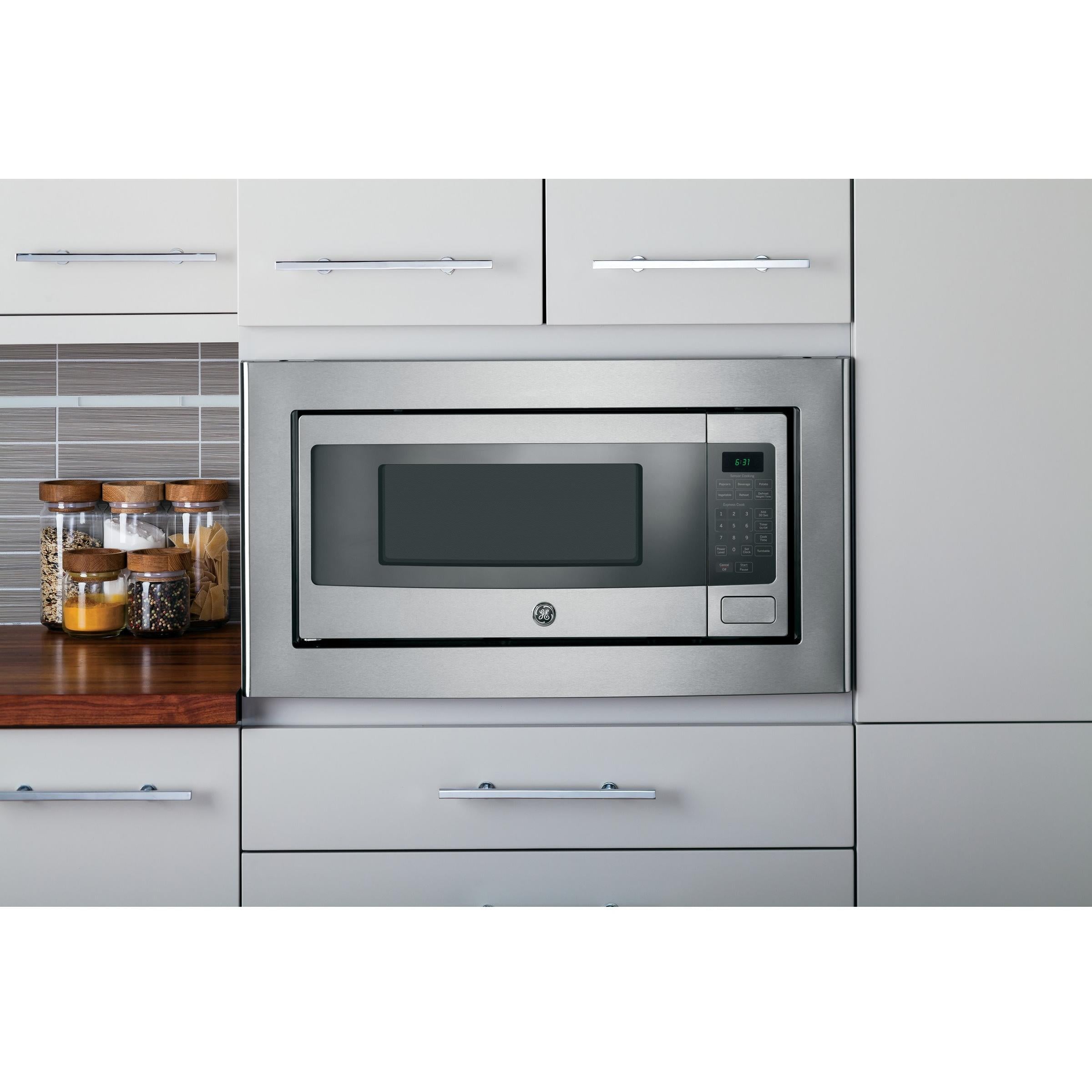 GE Profile 24-inch, 1.1 cu. ft. Countertop Microwave Oven PEM10SFC