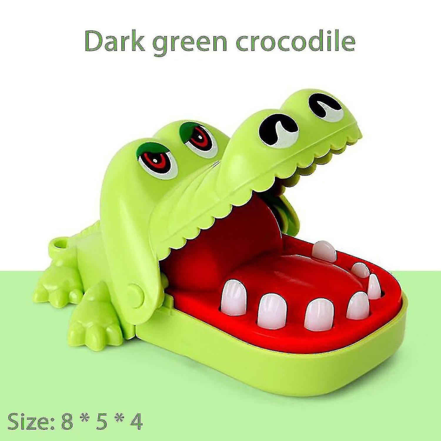 Children Game Toy Crocodile Mouth Tooth Bite Hand Finger Family Game Light Green