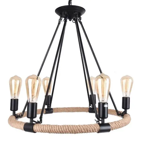 Modern Farmhouse Wagon Wheel Light Fixture Shopping - The Best Deals on Chandeliers