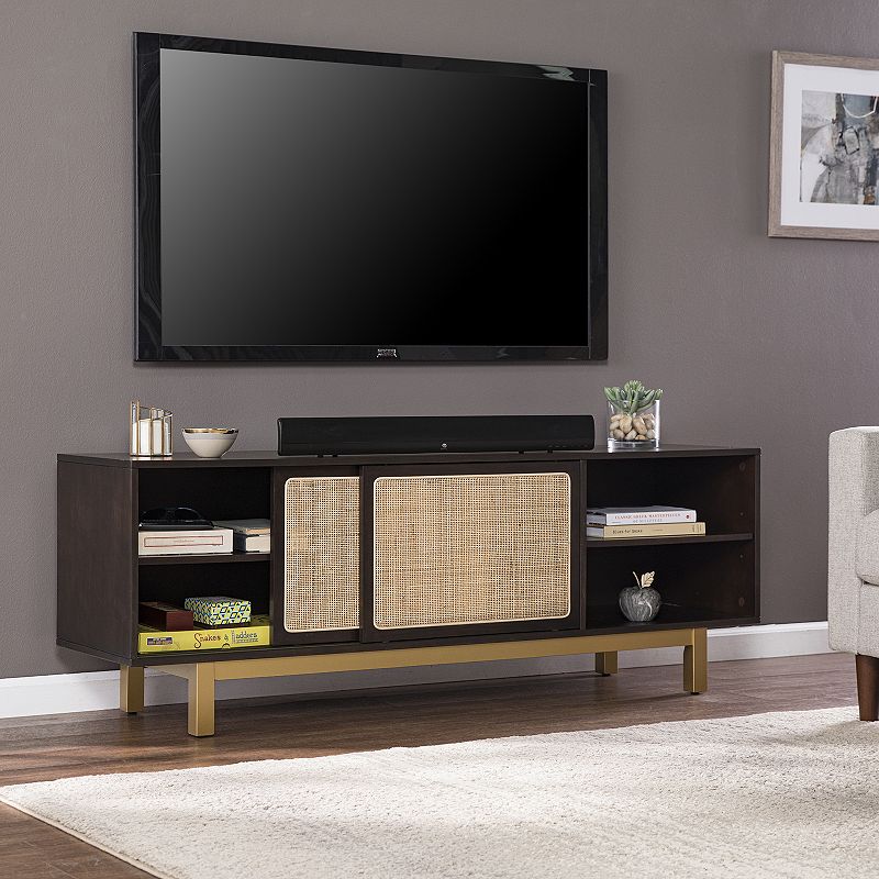 Southern Enterprises Caronja Sliding Door TV Stand