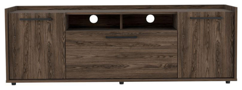 DEPOT E SHOP Hollywood Tv Stand   Back Holes  Two Door Cabinets  One...   Contemporary   Entertainment Centers And Tv Stands   by BisonOffice  Houzz