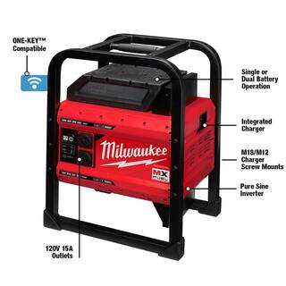 MW MX FUEL 3600-Watt1800-Watt Push Start Portable Battery Powered Generator with 2 XC Batteries and Charger MXF002-2XC-MXFC