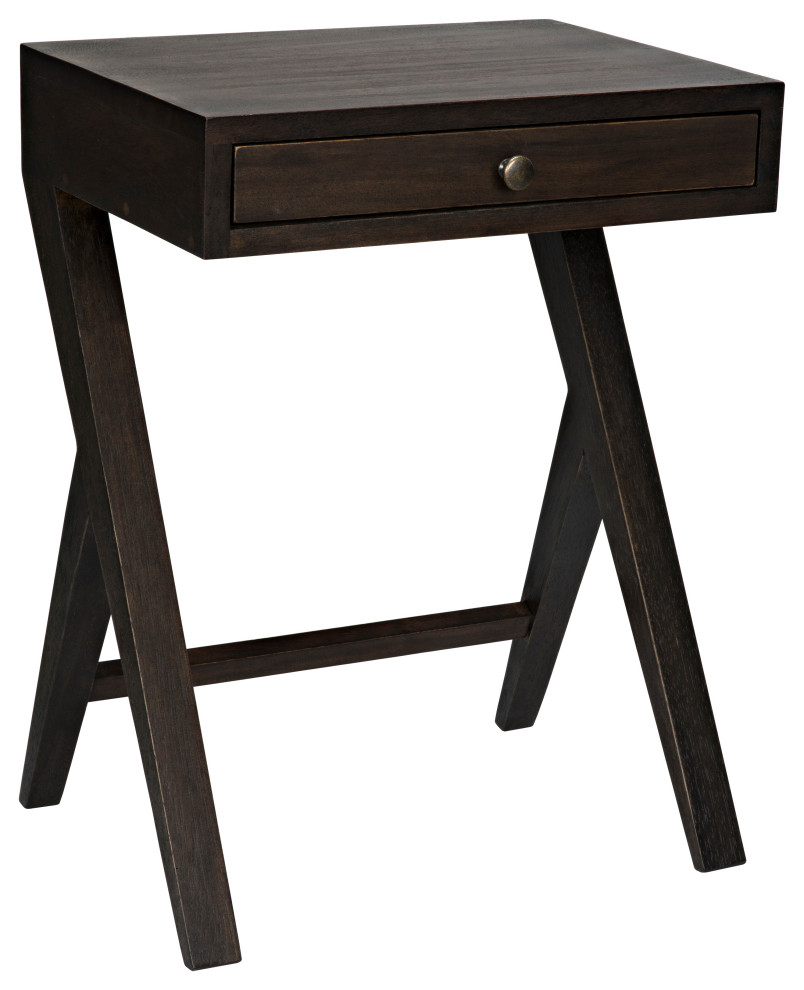 Peter Side Table  Ebony Walnut   Transitional   Side Tables And End Tables   by Lighting Reimagined  Houzz