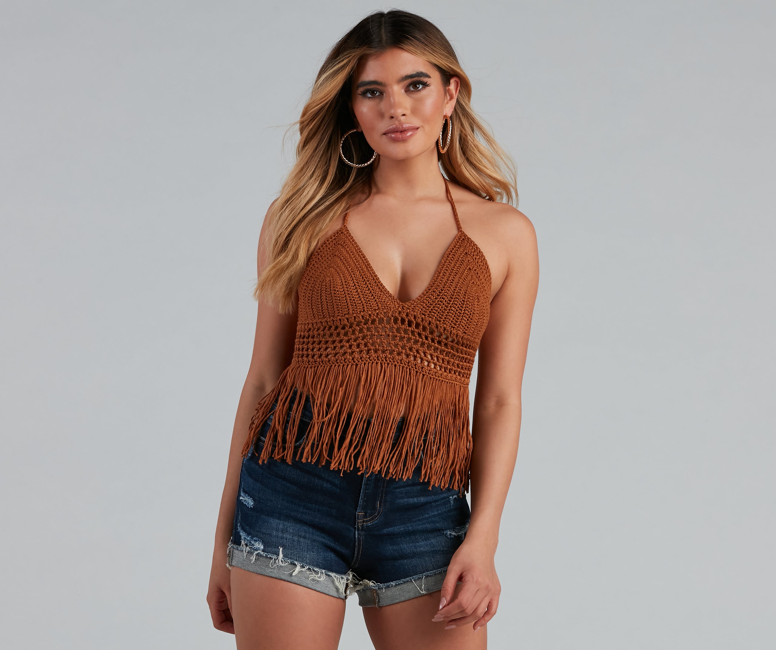 Wild At Heart Crochet Halter Top