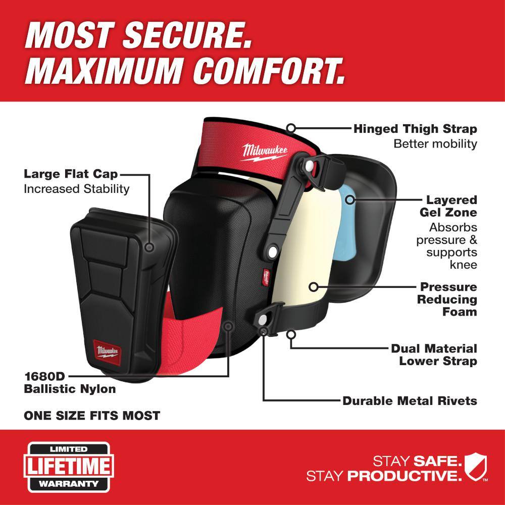 MW High Performance Stabilizing Shell Knee Pad with PACKOUT Tool Bag 48-73-6050-48-22-8321