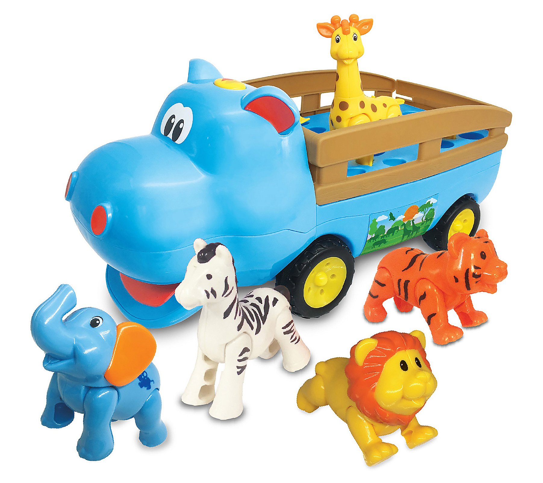 Kiddieland Happy Hippo N' Friends Toy Vehicle R ide-On