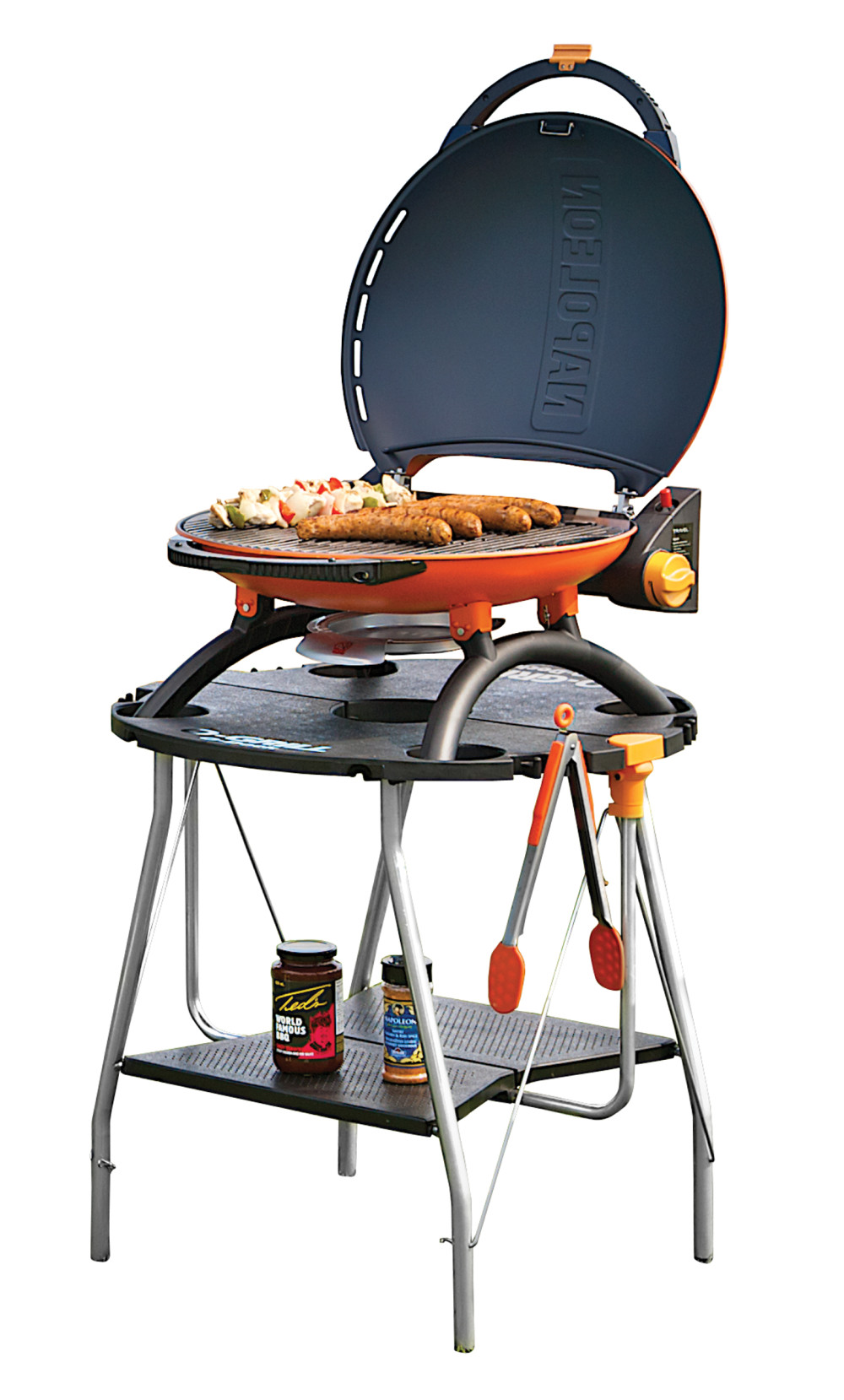 Napoleon TravelQ 2225 Grill Portable Propane Gas Orange ;