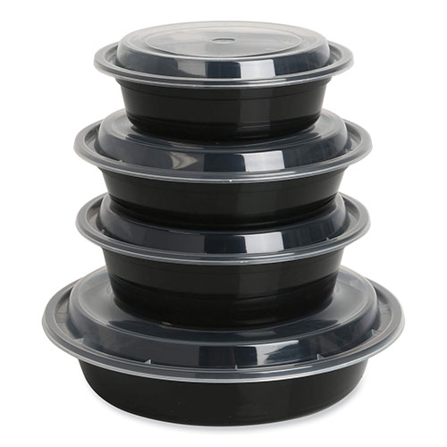 GEN Food Container | 24 oz， 7.28 x 7.28 x 1.96， Black