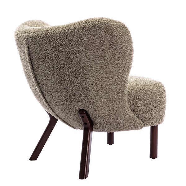 Modern Design Wingback Chairs with Solid Wood Legs