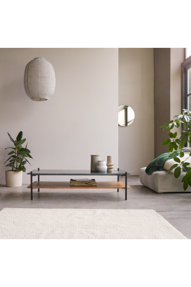 Acacia And Blue Marble Coffee Table  Tikamoon Edit   Transitional   Coffee Tables   by Oroa   Distinctive Furniture  Houzz