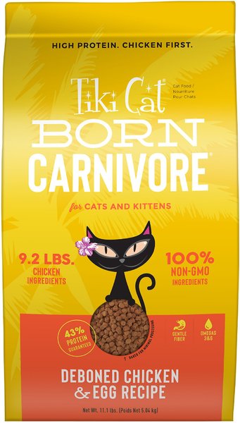 Tiki Cat Born Carnivore Chicken and Egg Grain-Free Dry Cat Food