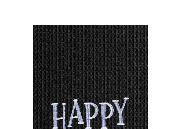 C amp f Home Happy Hallo wine Halloween Embroidered Cotton Waffle Weave Kitchen Towel