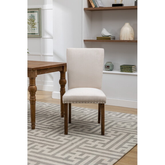 Classic Upholstered Accent Dining Chair  Single Pa...