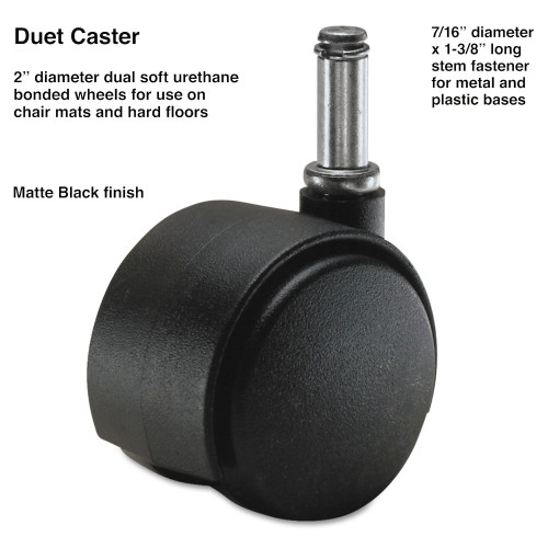 Master Caster Duet Dual Wheels， Grip Ring Type C Stem， 2