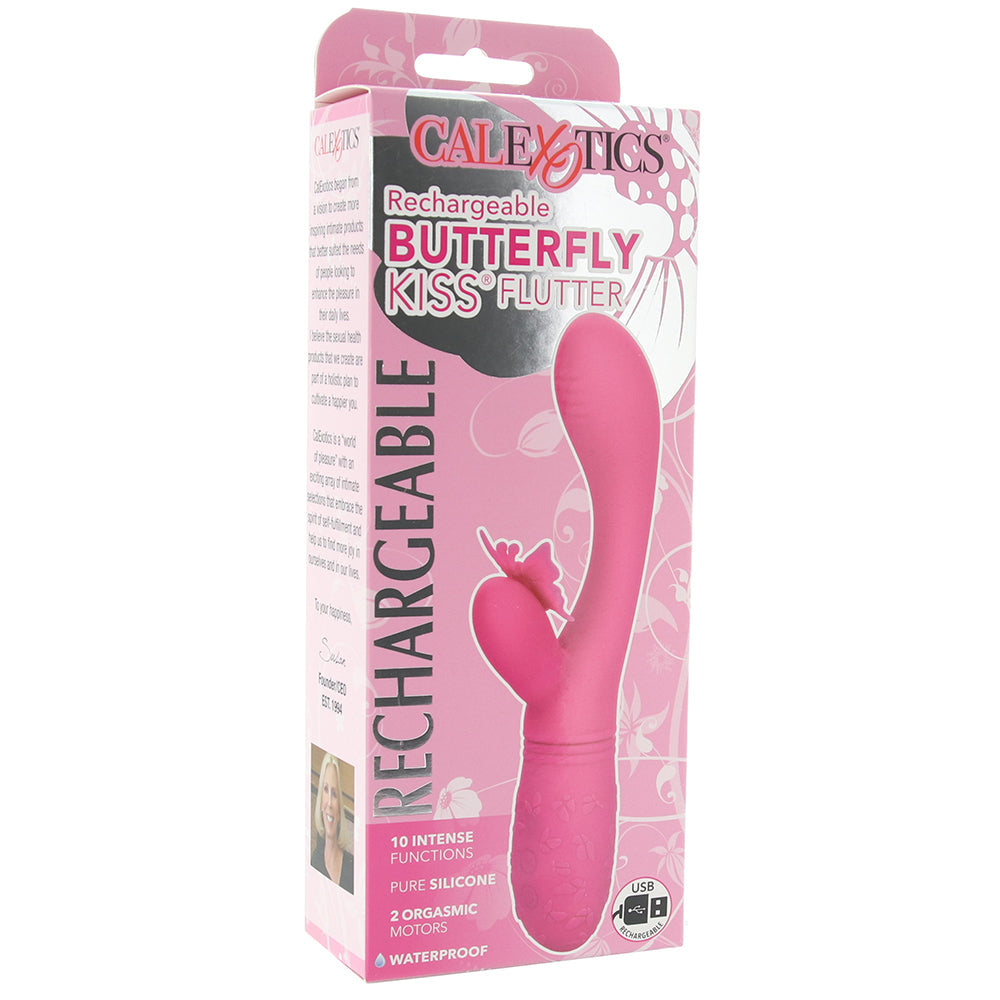 Butterfly Kiss Rechargeable Flutter Vibe in Pink