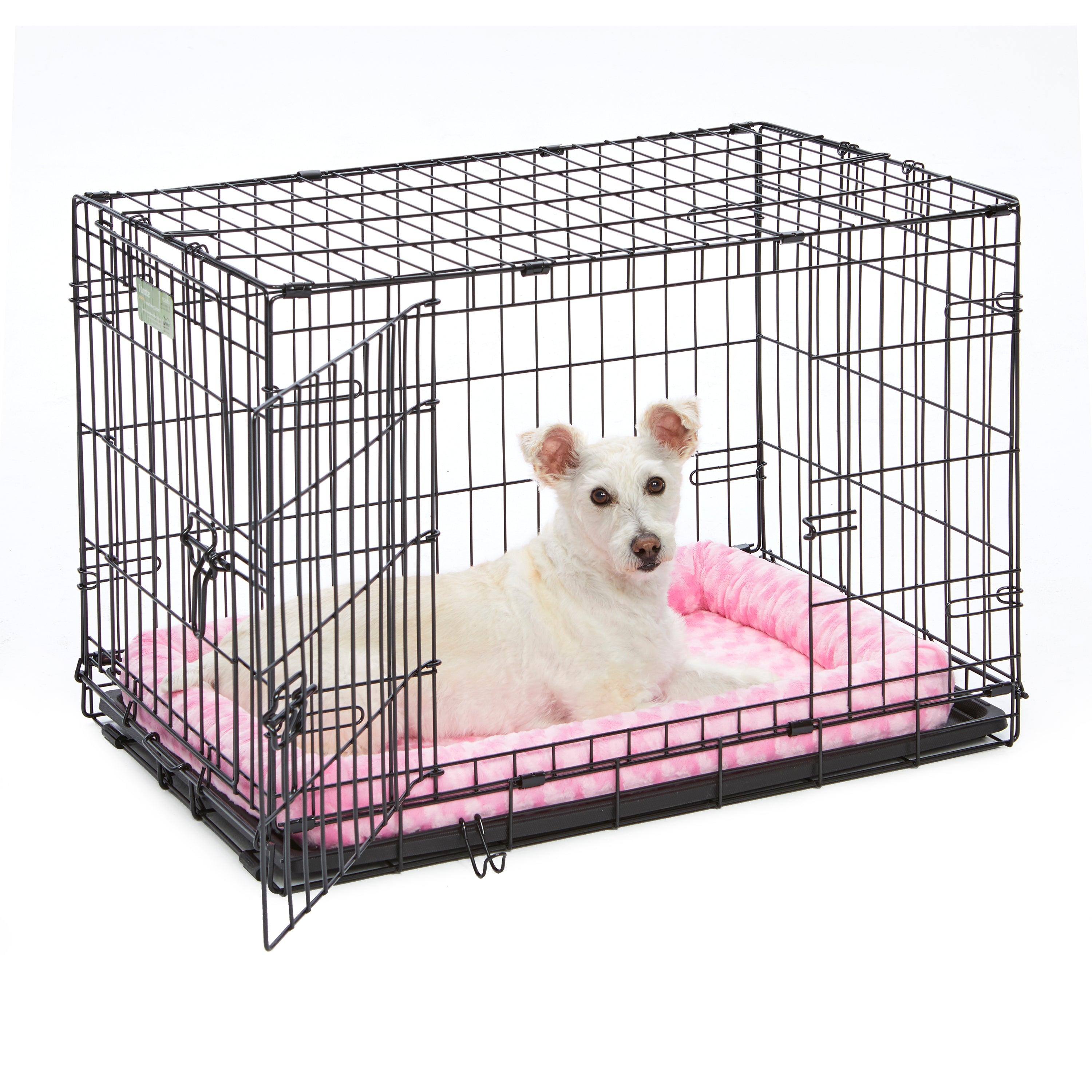 MidWest QuietTime Pet Bed & Dog Crate Mat, Pink, 24