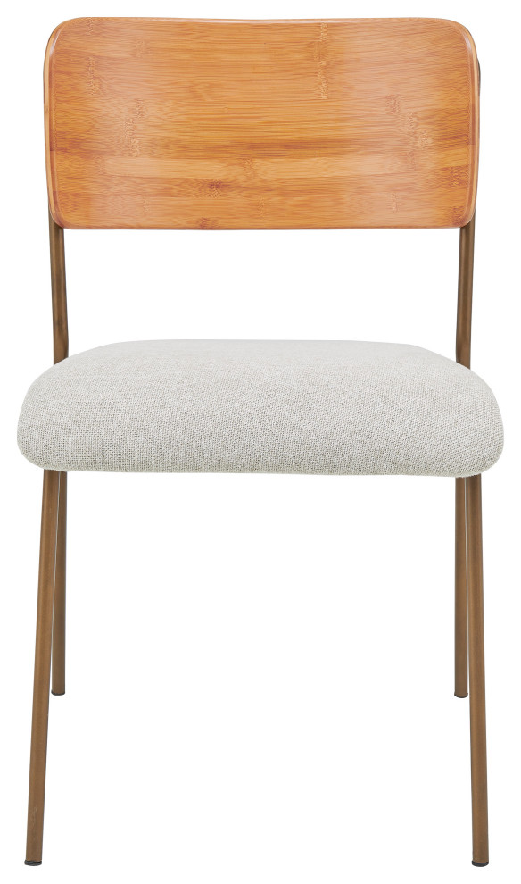 Leshia KD Fabric Bamboo Dining Side Chair  Set of 2   Contemporary   Dining Chairs   by New Pacific Direct Inc.  Houzz