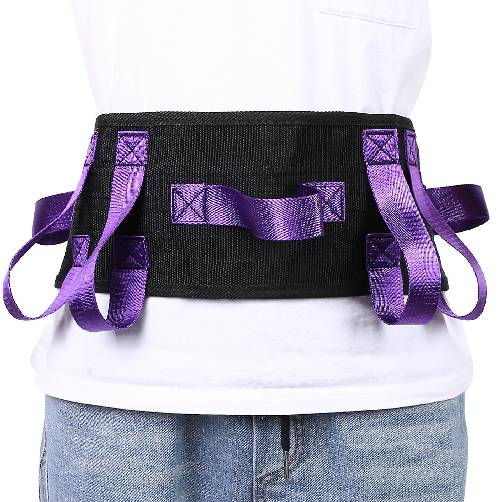 Elderly Waist Traction Belt Patient Walking Moving Transfer Nursing Safety Assist Beltpurple