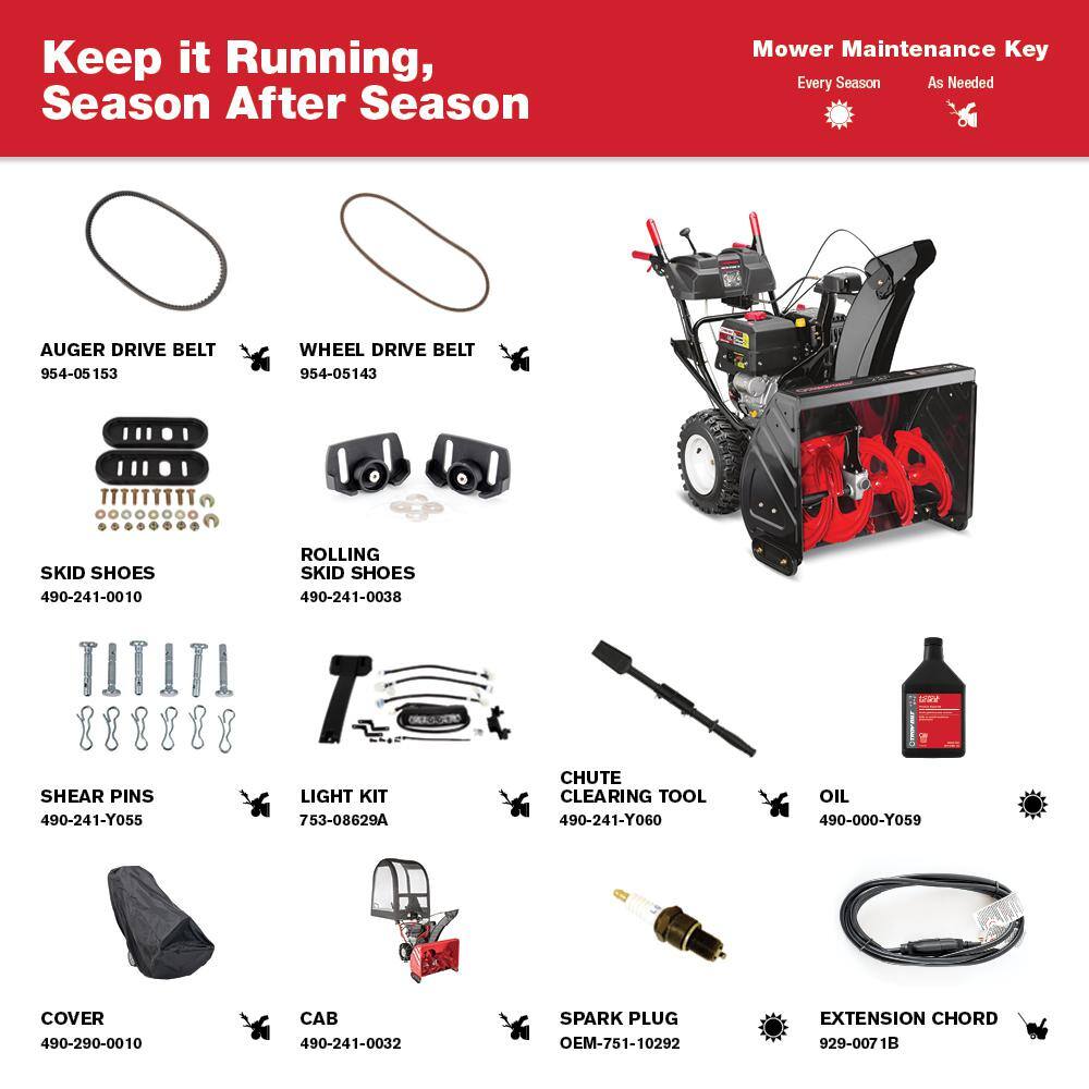 Troy-Bilt Arctic Storm 30 in. 357cc Two-Stage Electric Start Gas Snow Blower with Power Steering and Electric 4-Way Chute Control Arctic Storm 30