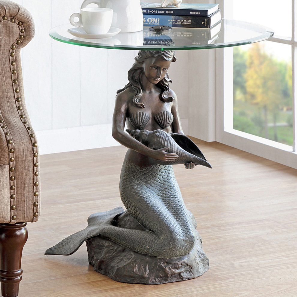 Mermaid End Table   Beach Style   Side Tables And End Tables   by SPI  Houzz