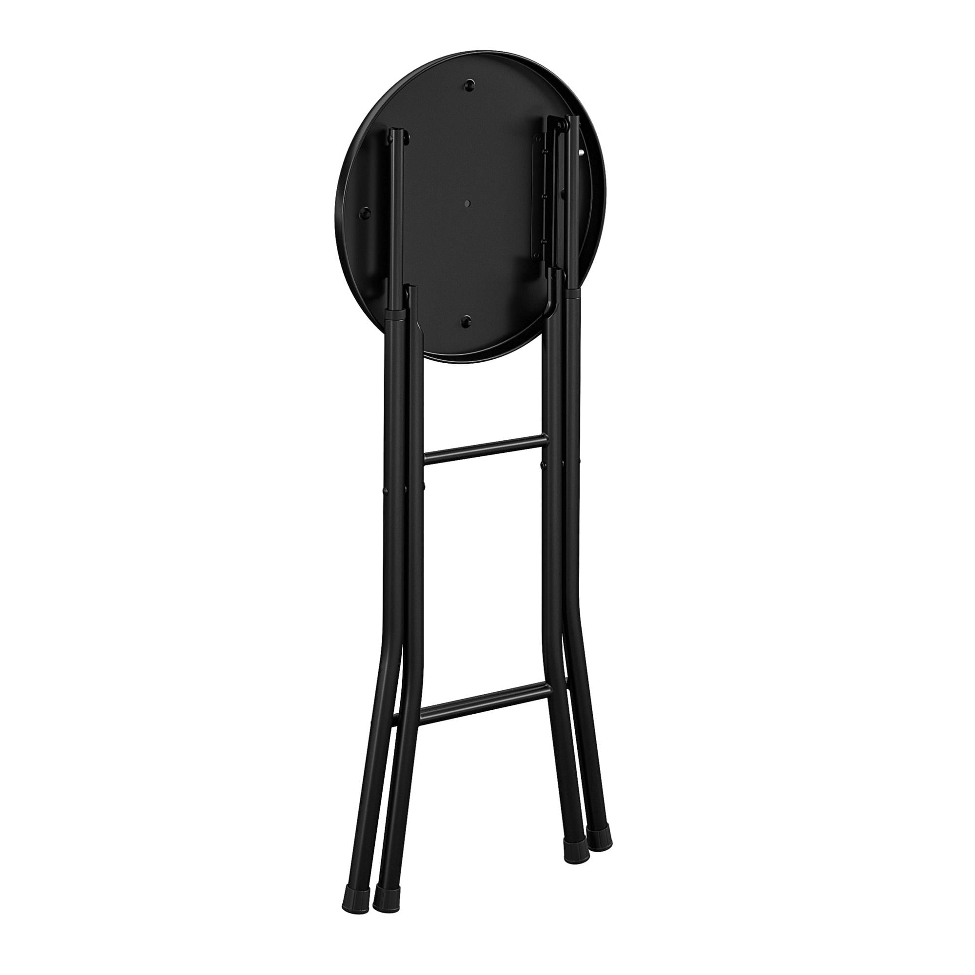 Mainstays Folding Metal Stool, Black