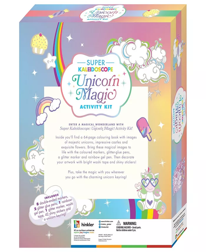 Kaleidoscope Super Unicorn Magic Activity Kit Fantasy Themed Coloring Book With Glitter Stationery And Stickers Unicorn Keyring Arts And Craft Kits For Kids