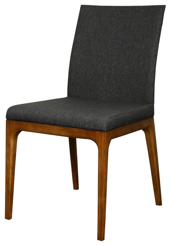 New Pacific Direct Devon 18.5 quotFabric Chair in Night Shade Gray (Set of 2)   Dining Chairs   by Homesquare  Houzz