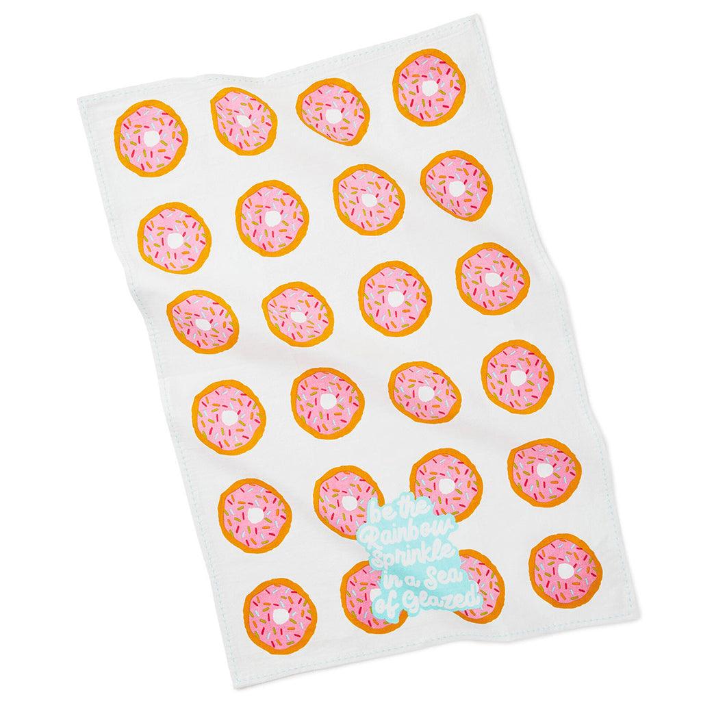 Hallmark  Be the Rainbow Sprinkle Donut Tea Towel