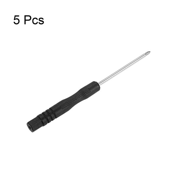 0.6Y Mini Screwdriver for Watch Eyeglasses Metal Buckle Electronics Repair 5 Pcs - Black - - 37422416