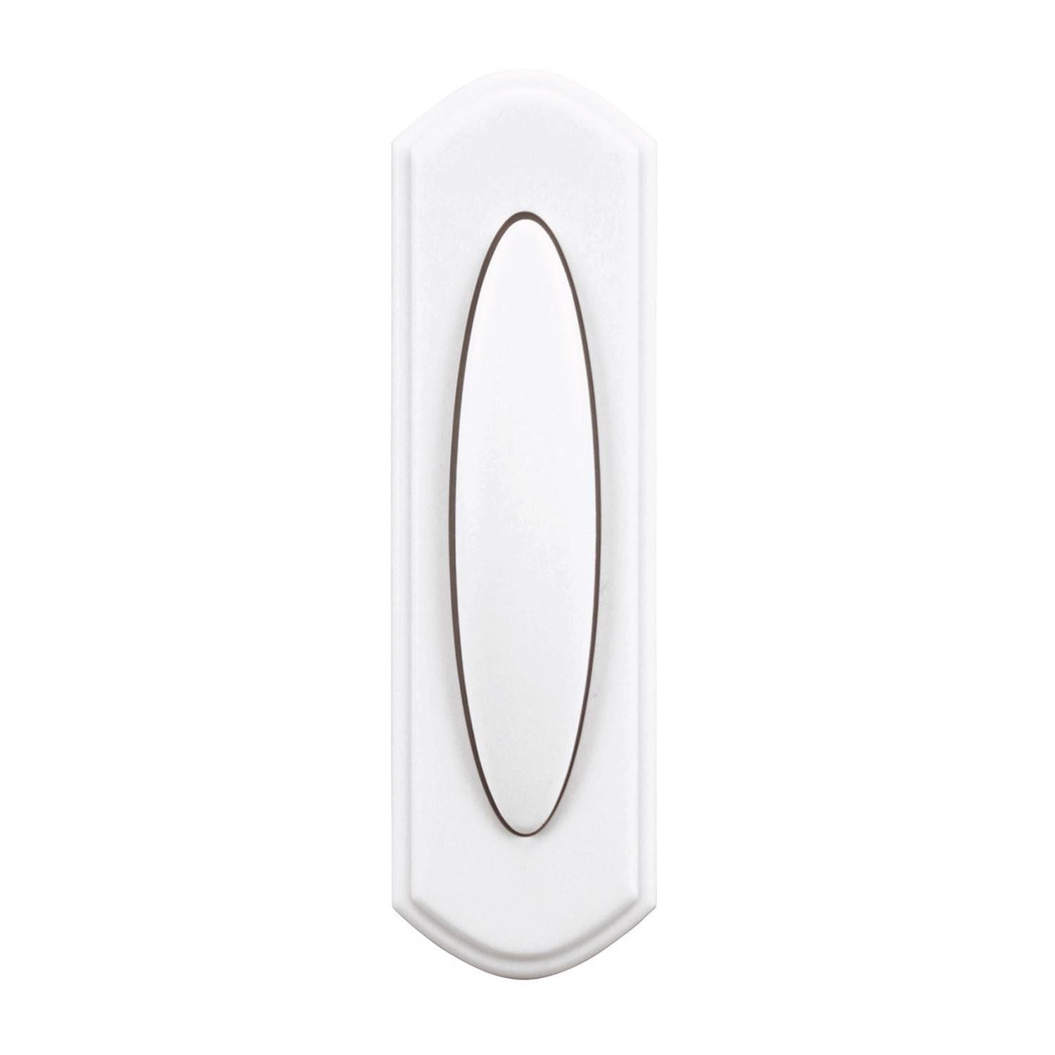 Heath Zenith Plastic Wireless Pushbutton Doorbell