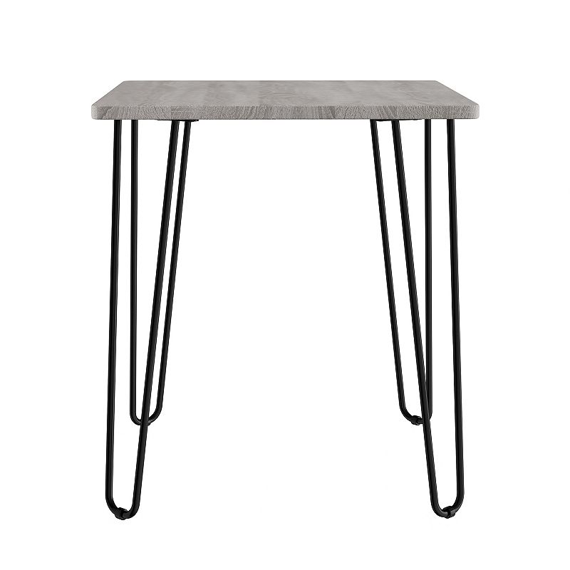 Lavish Home End Table with Hairpin Legs