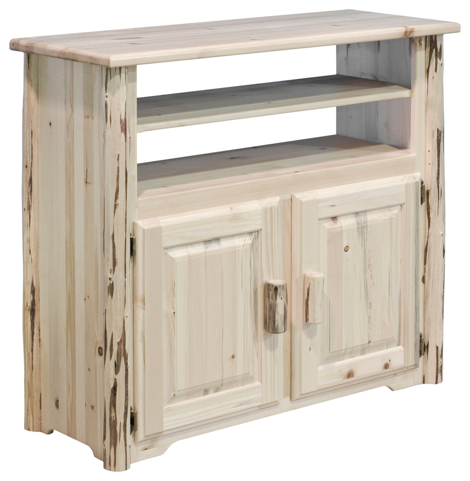 Montana Collection Media Center   Rustic   Entertainment Centers And Tv Stands   by Montana Woodworks  Houzz