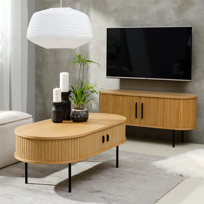 NOLA Entertainment TV Unit 120cm - Oak