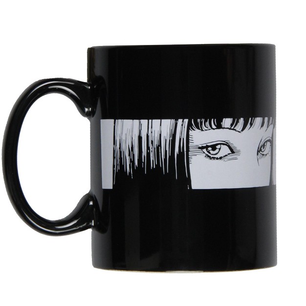 Junji Ito Collection Anime Merch Tomie Kawakami 16 Oz Ceramic Coffee Mug Tea Cup Black