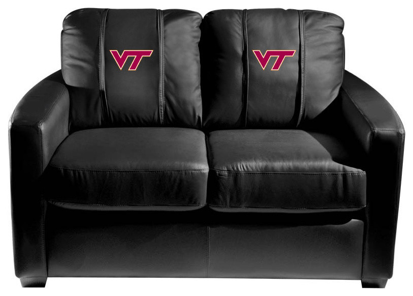 Virginia Tech Hokies Stationary Loveseat Commercial Grade Fabric   Contemporary   Loveseats   by DreamSeats LLC  Houzz