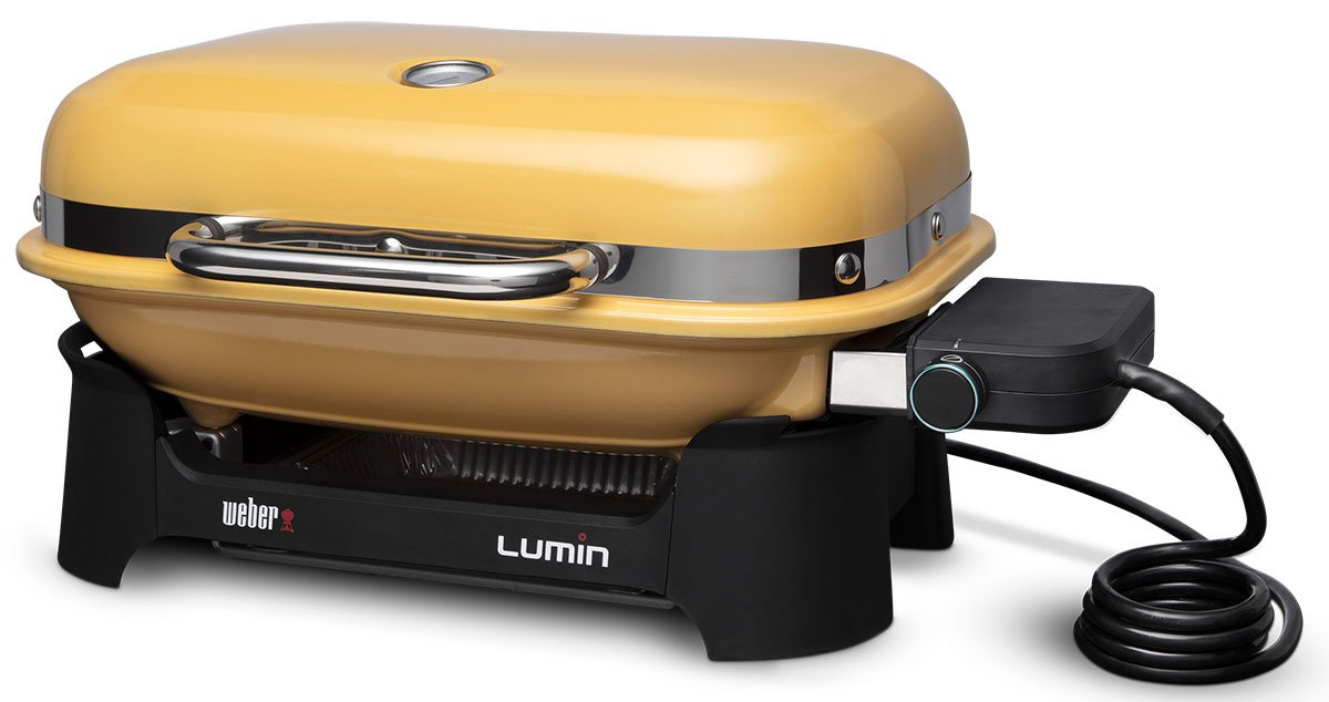 Weber Golden Yellow Lumin Compact Electric Grill