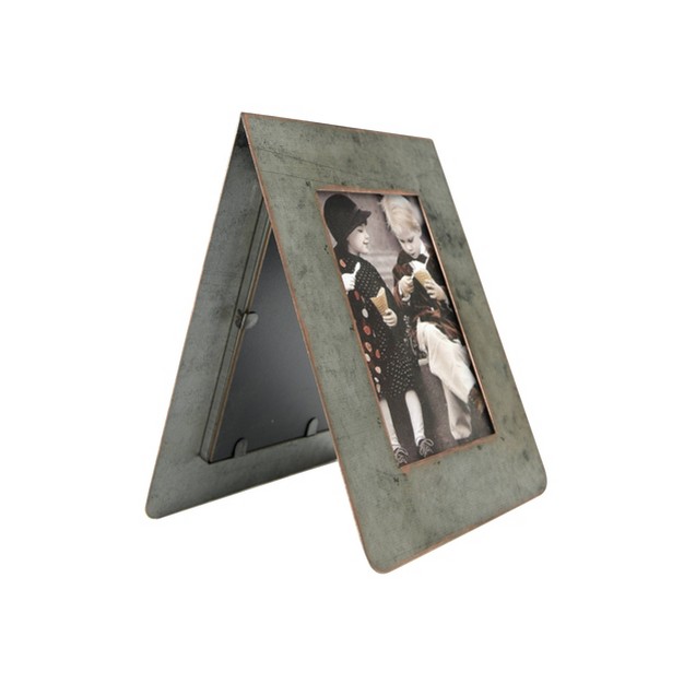 X 9 75 quot Galvanized 2 sided Standing Picture Single Frame Storied Home