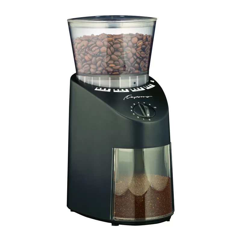 Capresso Infinity Conical Burr Grinder， Black 8.8 oz