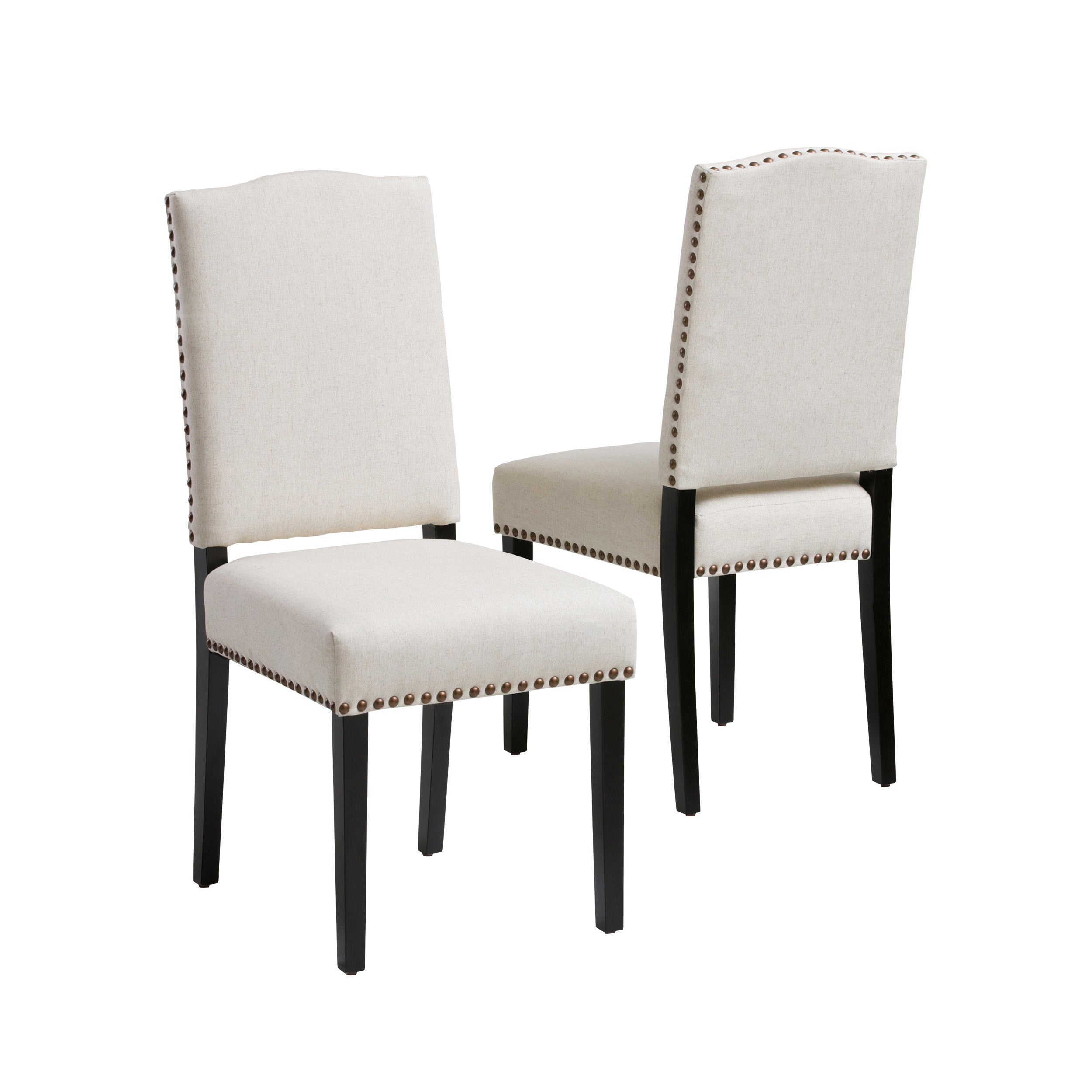 Stuart Beige Fabric Dining Chair (Set of 2)