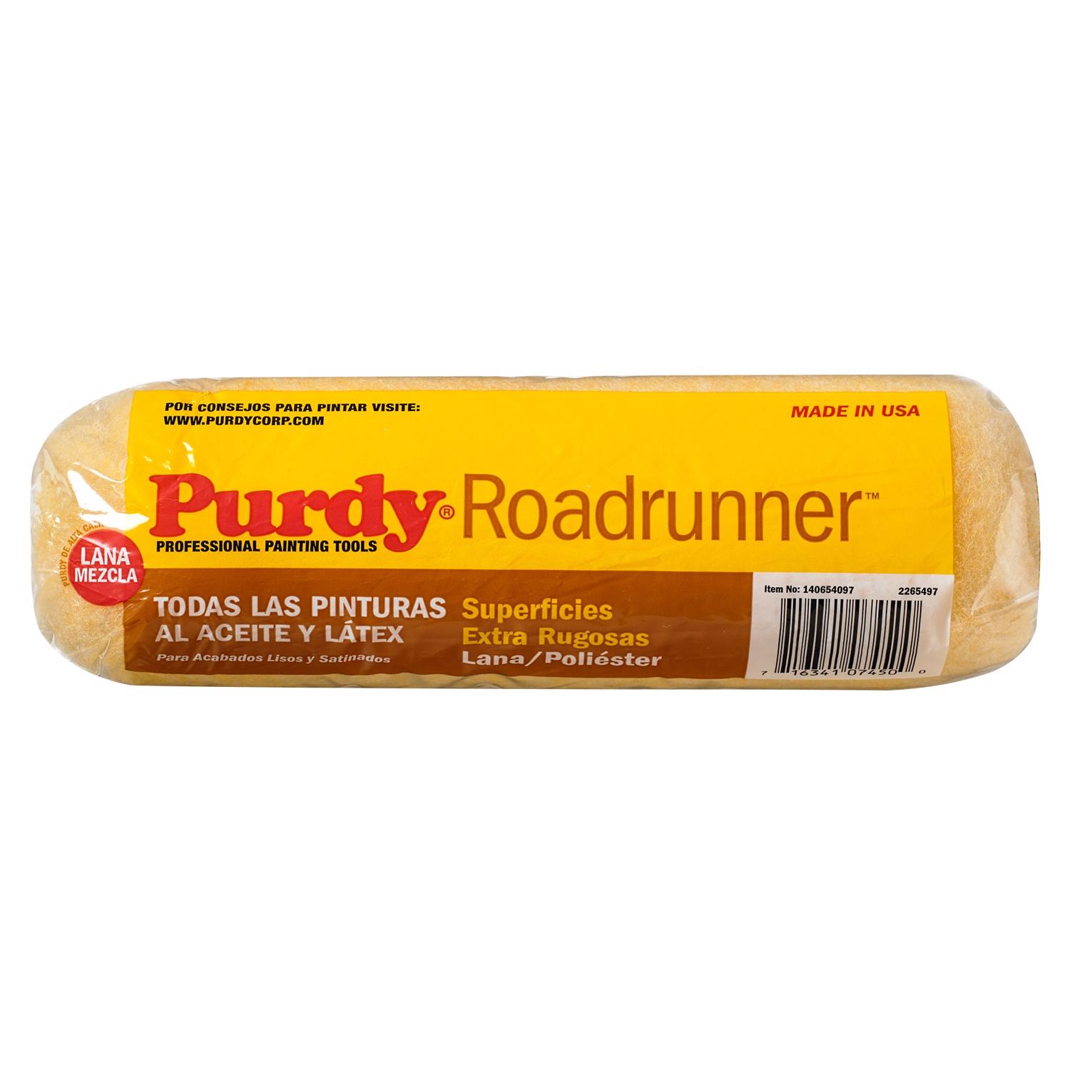 Purdy Roadrunner Polyester 9 in. W X 1-1/4 in. Regular Paint Roller Cover 1 pk